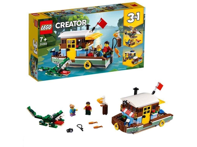 LEGO Creator 3 en 1: Casa flotante en el río - 31093 (Edad Mínima: 7 - 396 Piezas)