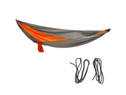 Ymsl Hamaca Portátil Con Cuerda Ancha Para Interior Y Exterior Camping Gris Plata Naranja Hxl