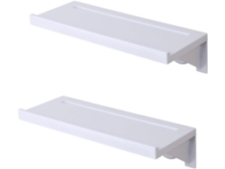 Juego de 2 estantes organizadores con ventosa, organizador de baño, soporte multifuncional Gokoco