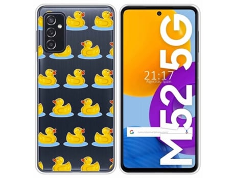 Carcasa Samsung Galaxy M52 5G TUMUNDOSMARTPHONE Dibujos Transparente Multicolor