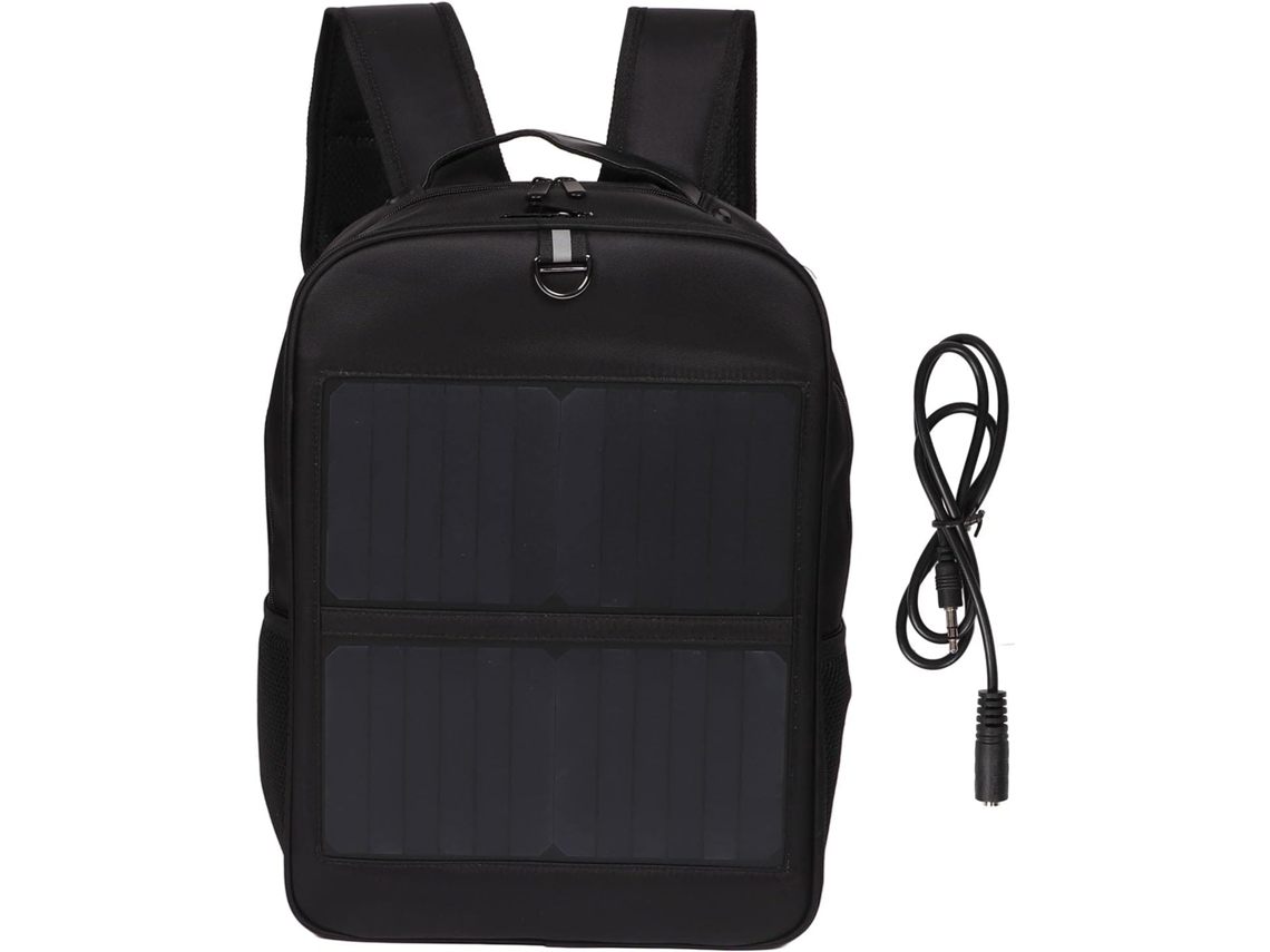 Panel Solar Impermeable De Alta Conversión De 14 W Para Mochila, Ideal Para Senderismo Y Con Puerto Usb Portátil.