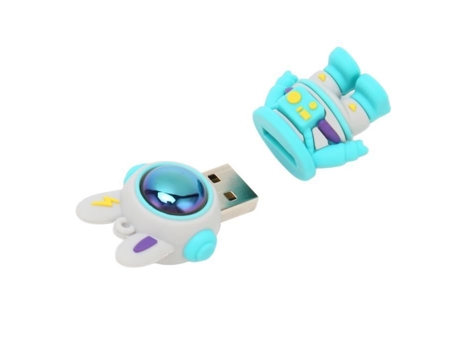 HURRISE Memoria USB de Dibujos Animados Pendrive USB de Dibujos Animados Interfaz Conejo Espacial Usb2.0 Plug y Computación Interna Tipo 2 64Gb