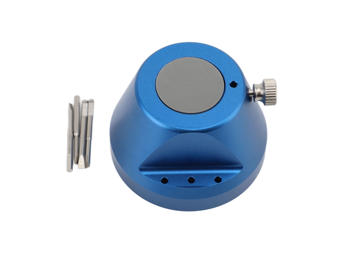 Extractor de pasadores de pulsera con base de rosca, 4 pasadores, azul