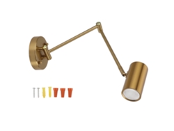 Rebe-lámpara De Pared Con Brazo Oscilante Led 3000k Luz Cálida Ajustable E27 85-265v Para Dormitorio Sala Pasillo