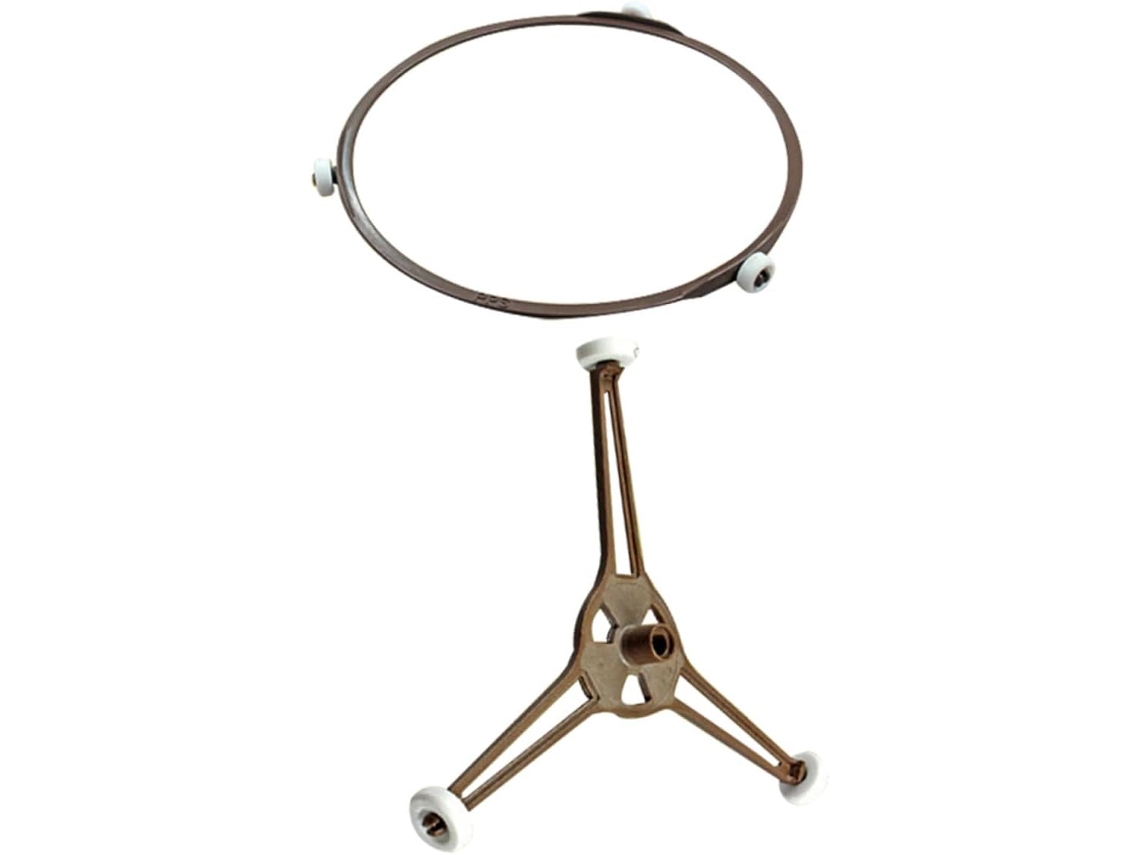 2 Piezas, Té, Vidrio, Pp, Giratorio, 2 Piezas De Soporte Giratorio Para Microondas Con Anillo Giratorio Y Trípode