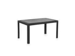Mesa resina dream antracita 140x85 cm
