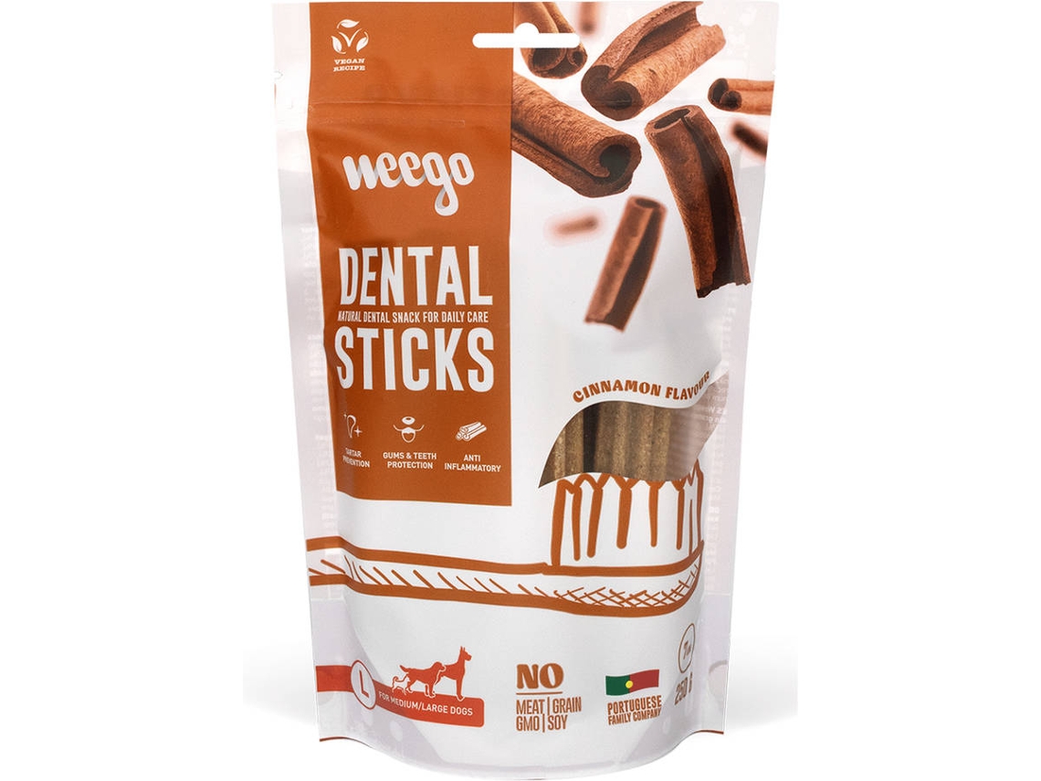 Snack para Perro WEEGO Dental Vegano con Canela (250 g)