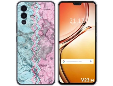 Carcasa para Vivo V23 5G TUMUNDOSMARTPHONE Dibujos Mármol 08 Multicolor