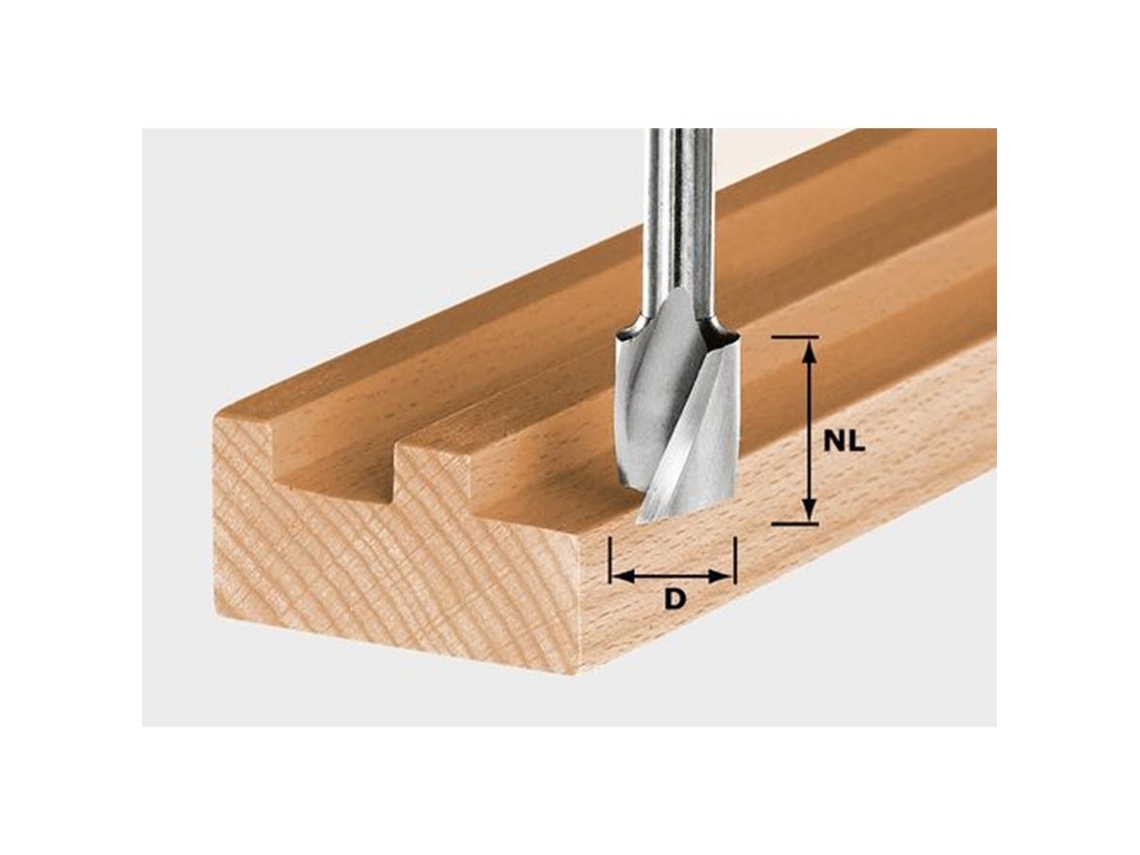 Fresa de ranura helicoidal Hs Spi S8 D14/20 FESTOOL