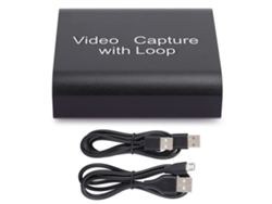 Tarjeta De Captura Hdmi Con Salida Usb 2.0 Para Transmisión Y Grabación En Tiempo Real A 1080p - Negra