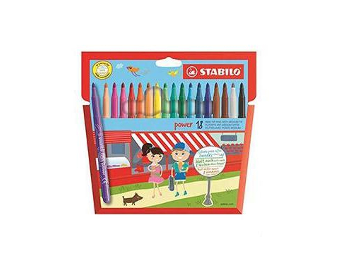 Stabilo Power Marker Caja de 18 Colores