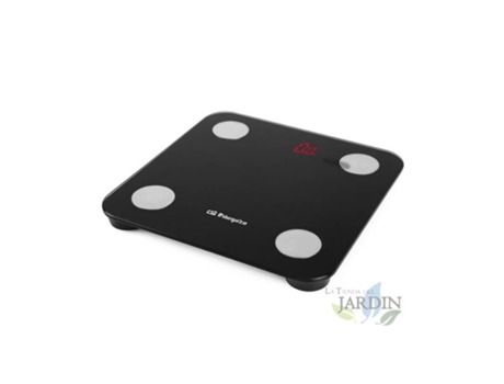 Báscula de Baño Electrónica ORBEGOZO Bluetooth Calcula 13 Parámetros Capacidad Max: 180 kg ORBEGOZO