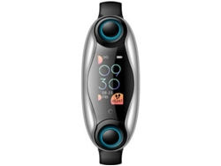 Reloj inteligente con auriculares Bluetooth, auriculares inalámbricos TWS de larga duración de la batería, para hombres y mujeres, Yizhood (negro)