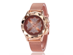 Elegante Reloj De Pulsera Unisex De Cuarzo, De Alta Calidad, Color Marrón.