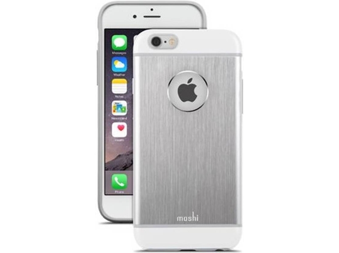Funda iPhone 6, 6s, 7, 8 MOSHI iGlaze Armour Plateado