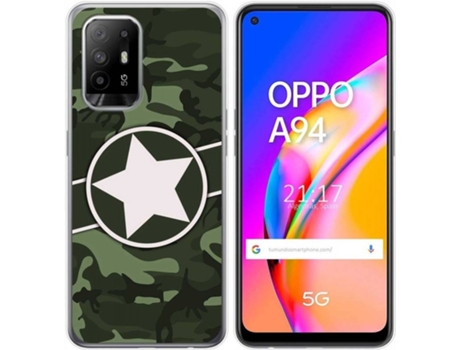 Carcasa Oppo A94 5G TUMUNDOSMARTPHONE Camuflaje 01 Multicolor