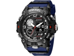 Reloj deportivo militar resistente al agua para hombre, cronómetro con alarma LED multifuncional