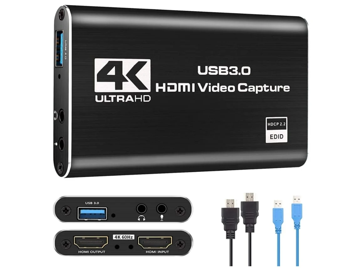 Placa de Captura de Vídeo Usb 3.0 Hdmi1209-Y23 Preto