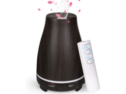 Difusor Madeira Escura 200ml Ultrasonido Led De 7 Núcleos Humidificador