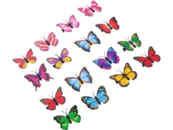 Juego De 100 Pegatinas Decorativas De Pared Con Clips Para Dormitorio Y Hogar.