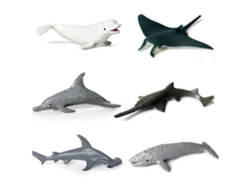 Ats-6pcs/set Juguete De Animales Marinos Simulación Juguete De Baño Figuras Marinas Para Niños Regalo