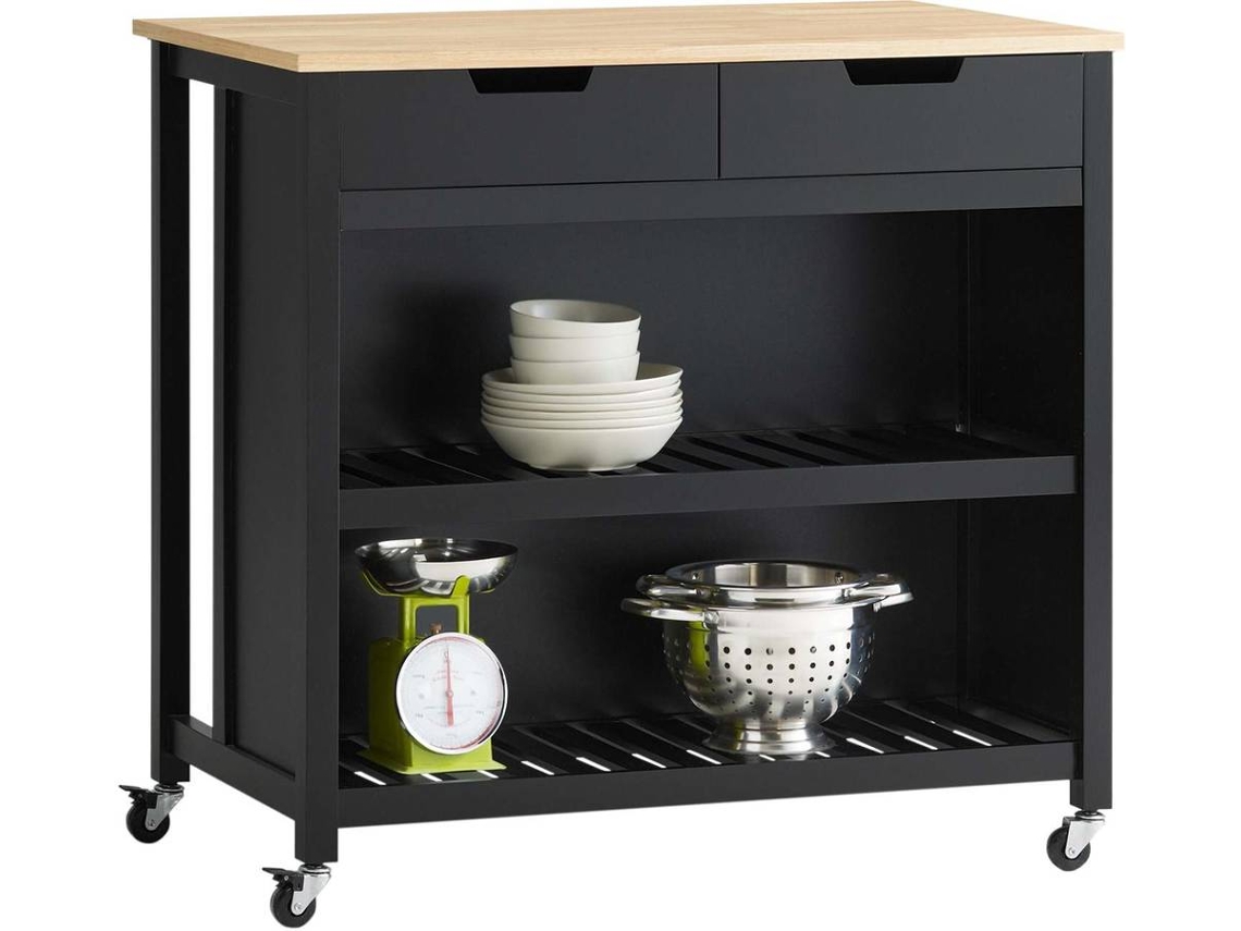 Carrito de Cocina SOBUY FKW74-SCH (MDF - 100 x 60 x 94cm)