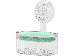 Jabonera con ventosa para ducha | Portaesponjas de baño Jortmrd