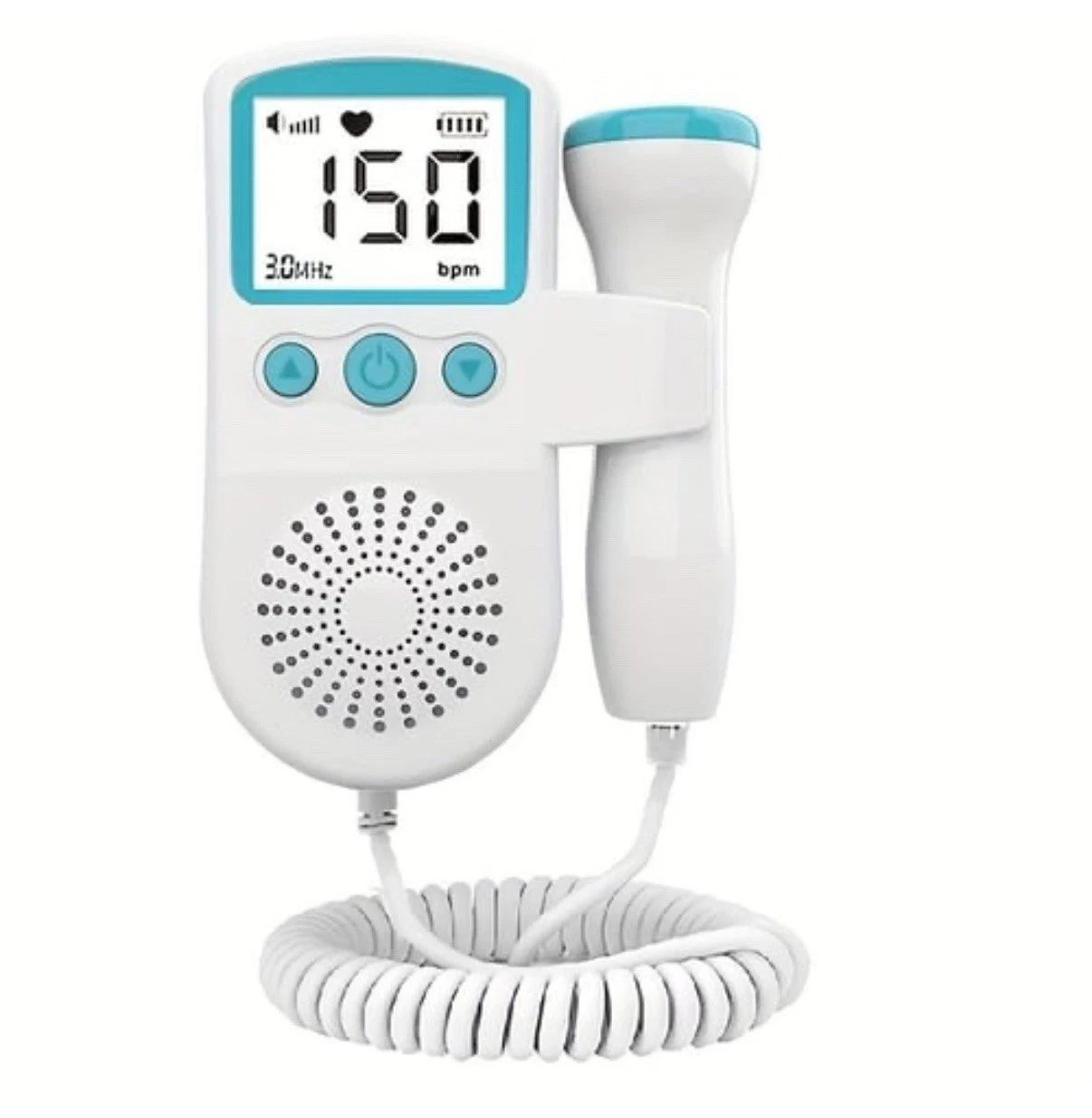 Monitor Doppler portátil de frecuencia cardíaca fetal, monitor de frecuencia cardíaca fetal para el hogar, ecografía de frecuencia cardíaca fetal