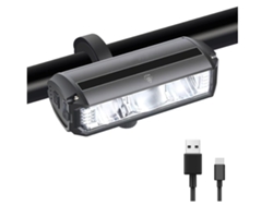 Luces LED superbrillantes para bicicleta, luces recargables USB para bicicleta, 4 modos de luz, fácil de instalar, IPX5 resistente al agua, seguridad vial para hombres, mujeres y niños (negro)