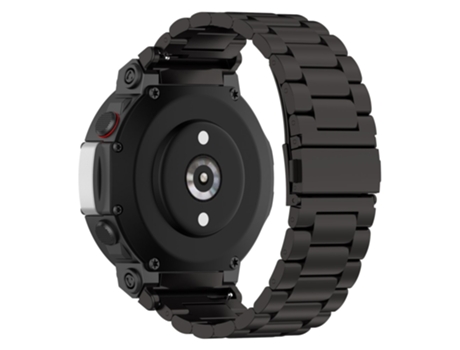 Correa de acero inoxidable tres cuentas con herramienta para Huami Amazfit T-Rex 2 - negro