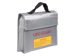 Bolsa Ignífuga A Prueba De Explosiones Para Baterías Portátiles Lipo Con 3 Compartimentos, 24x18x6,5 Cm.