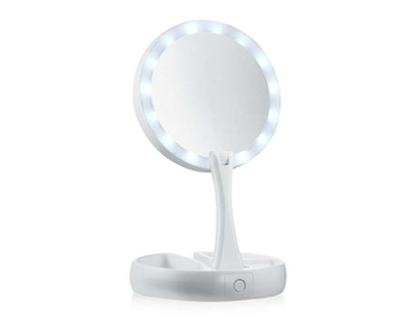 Espejo de maquillaje con luces LED