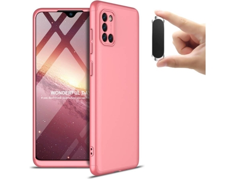 Carcasa y Soporte Samsung A31 Slim armor 360º Rosa