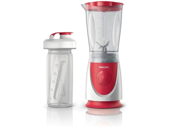 Batidora de Vaso PHILIPS HR2872/00 (350 W - 0.6 L - Rojo)