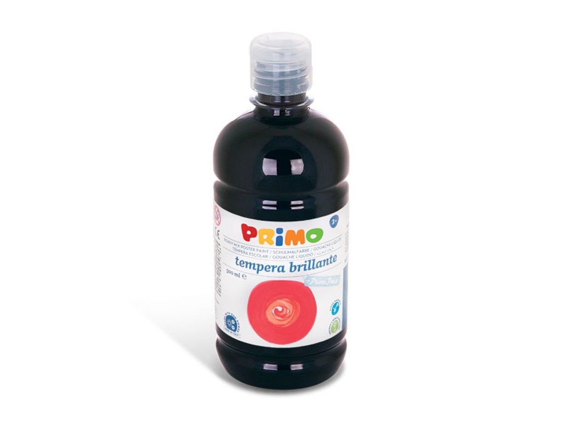 PRIMO 202Br500800 Tempera 500 Ml Botella Negro