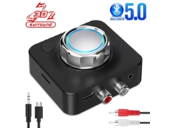 Transmisor y receptor de audio Tooth 5.0 Adaptador inalámbrico NFC 3,5 mm Aux a 2 salidas de audio Rosewell