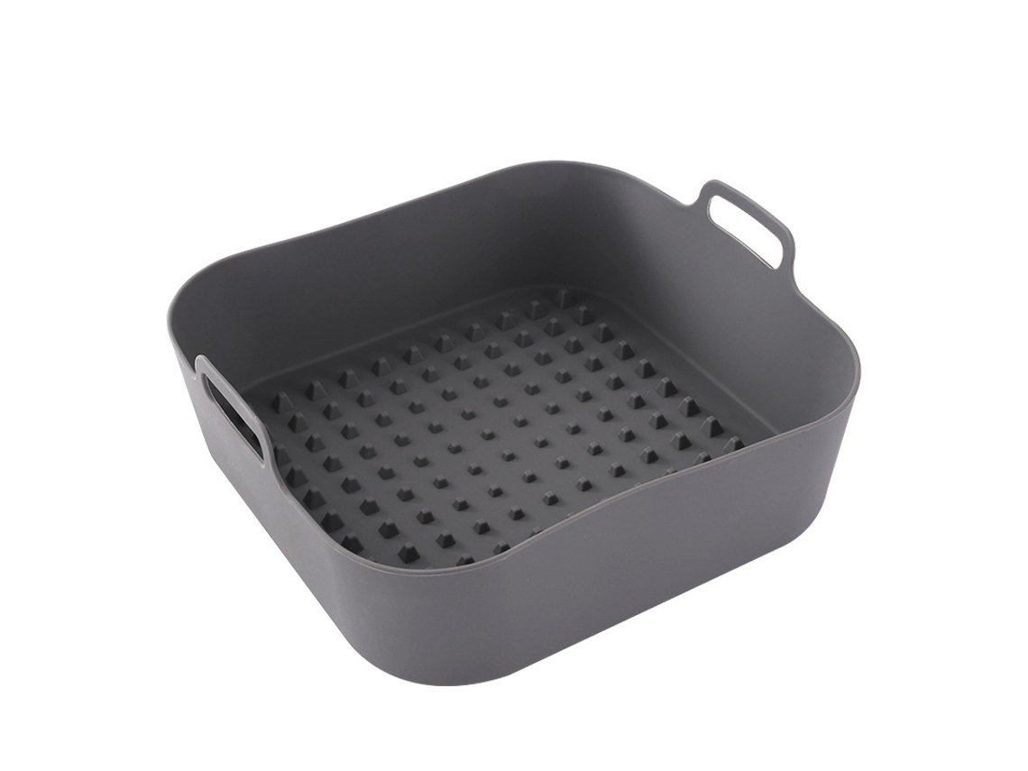 (negro) Cesta De Papel Reutilizable De Silicona Para Freidora De Aire - Revestimiento De Repuesto De Papel Para Hornear