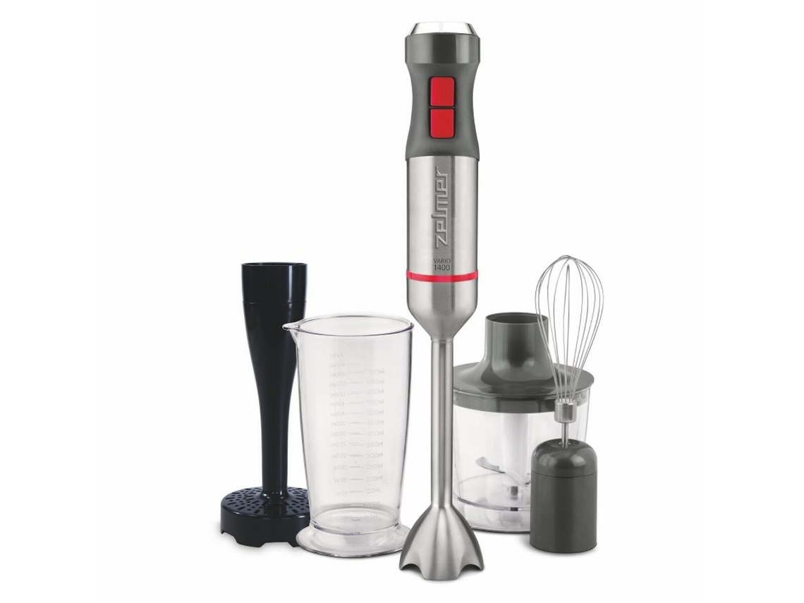Batidora de Vaso ZELMER ZHB4652 (Plateado - 1400 W - 0,5 L - Enchufe EU)