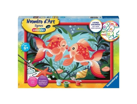 Número de arte de grande formato - Fish Kisses -4005556235995 - Ravensburger