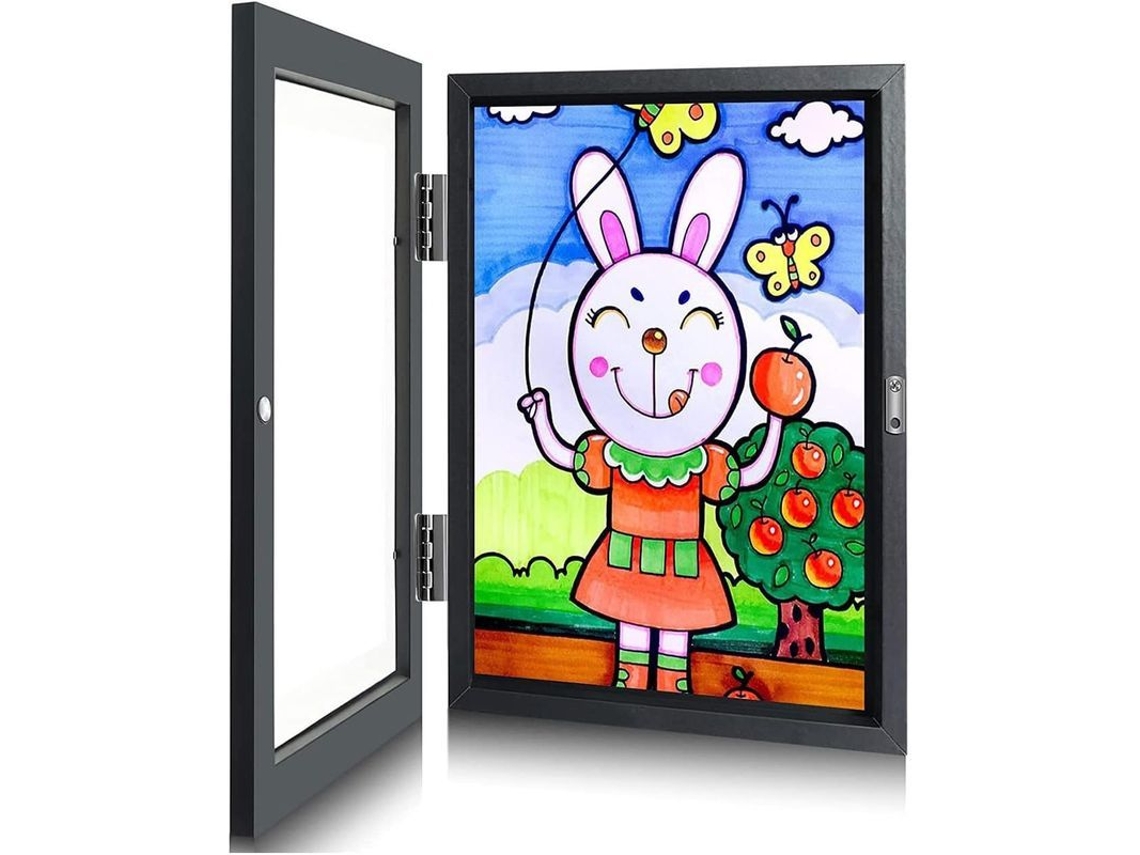 Tablero De Arte Infantil A4, Tablero De Dibujo Acrílico Plegable, Negro - 1 Unidad