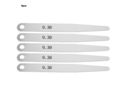5pcs Calibrador De Acero Inoxidable 0.2/0.3 Para Soldadura Herramienta De Inspección Medir Gap (0.3)