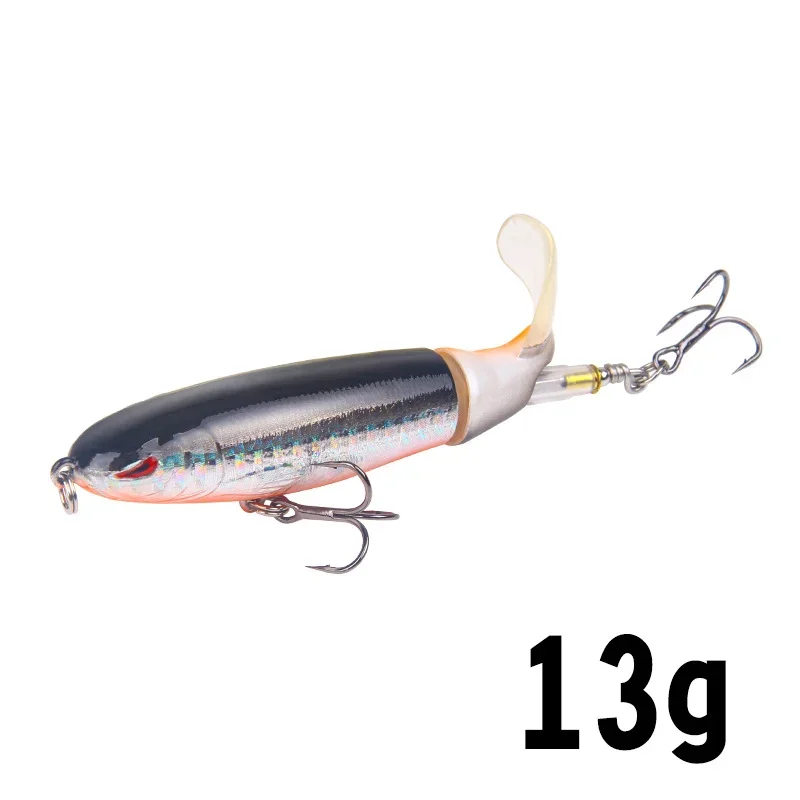 (modelo D13g) Señuelo artificial gigante rígido con forma de amapola para pesca en superficie.