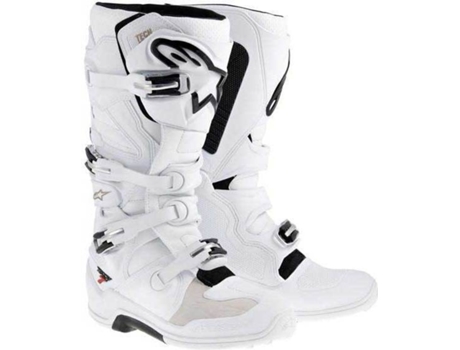 Botas Unisex ALPINESTARS Tech 7 Blanco para Motociclismo (EU 48)