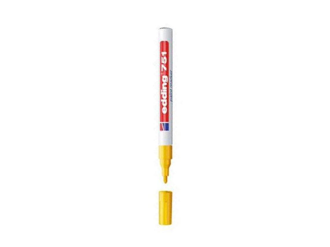 Edding Fiber Tip Marker 751 Amarillo Punta Redonda 1-2 Mm
