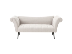 Chaise longue Beliani Nantilly de poliéster color crema 175 x 69 x 76 cm