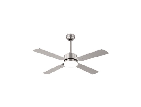 Ventilador de techo DC HUPE 18W 4 aspas níquel FABRILAMP