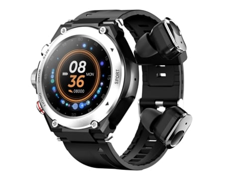 Smartwatch T92 Reloj inteligente con auriculares Bluetooth 2 en 1 con pantalla táctil IPS de 1,28 pulgadas, compatible con monitoreo de frecuencia ...