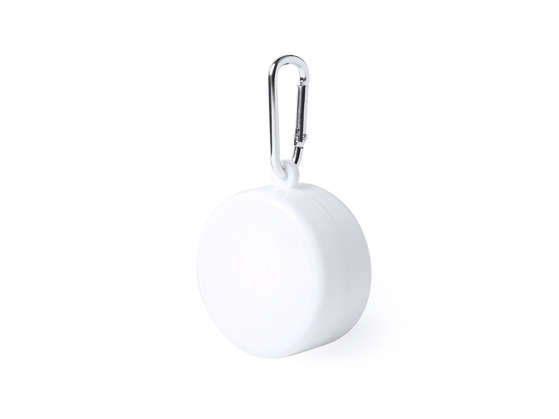 Vaso plegable de 220 ml y pastillero Berty. Incluye mosquetón y tapa.