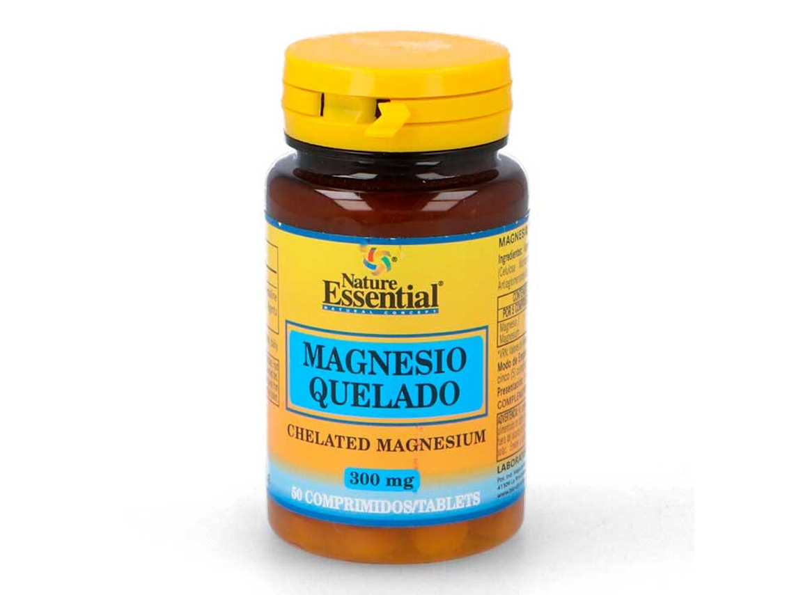 Complemento Alimentar NATURE ESSENTIAL Magnésio Quelado (50 cápsulas de 300mg)