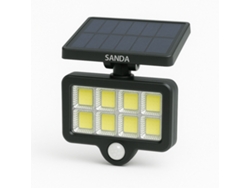 Luces LED con sensor de movimiento Sanda SD6005, color negro, con 3 modos de luz y panel solar